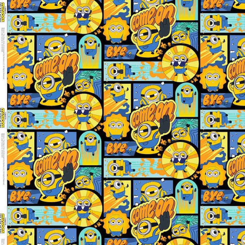 Jersey print med minions - Comic book