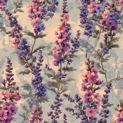 Pink and Purple Heather Bloom
