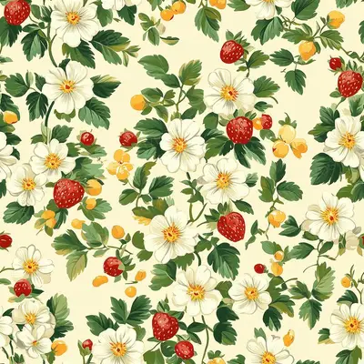 Small White Strawberry Blosso