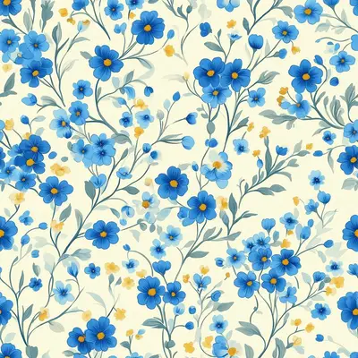 Tiny Blue Forget-Me-Nots