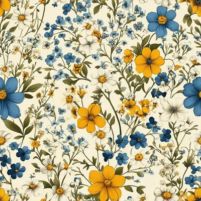Tiny Nordic Spring Flowers