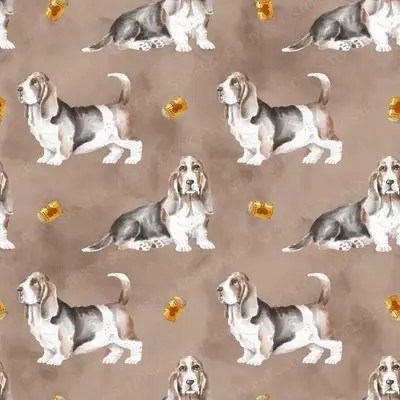 Basset Pattern - Seamless 2