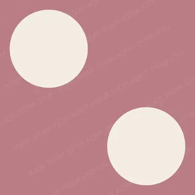 Big Cream Dots on Mauve