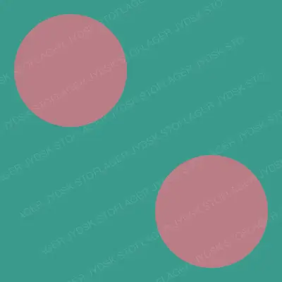 Big Mauve Dots on Teal