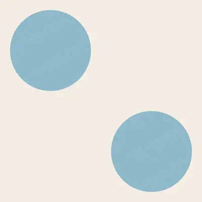 Big Sky Blue Dots on Cream