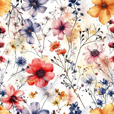 Bradlows. Flowers Watercolours Intricate Details --Tile