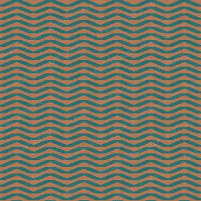 Chevron Clay on Teal