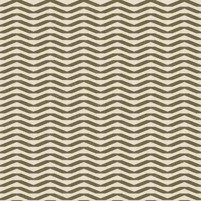 Chevron Olive on Oat