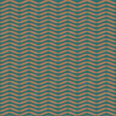 Chevron Teal on Clay