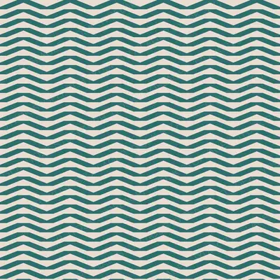 Chevron Teal on Oat