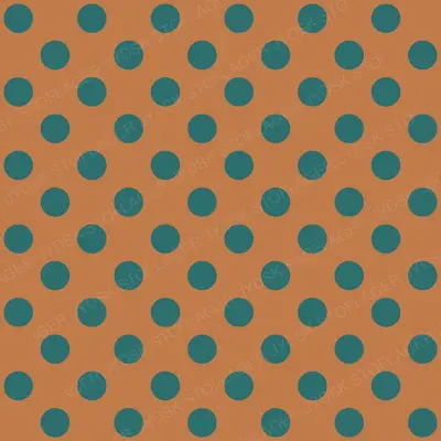 Copper Dots on Teal