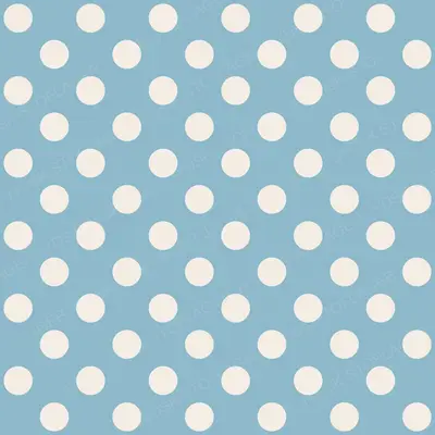 Cream Dots on Sky Blue