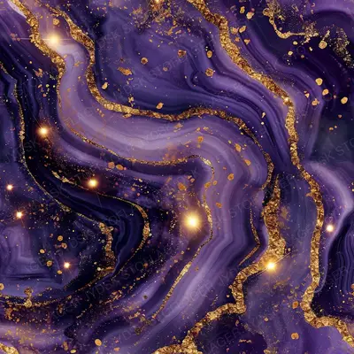 Deep Purple Agate Pattern Intertwined with Shimme 1