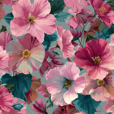 Dreamer 69430 a Modern Floral Pattern Design --V 7