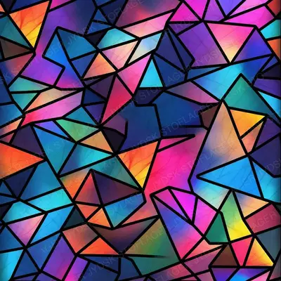 Eloisa a Pretty Colorful Geometric Pattern is Shown