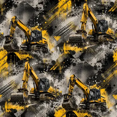 Excavator Grunge