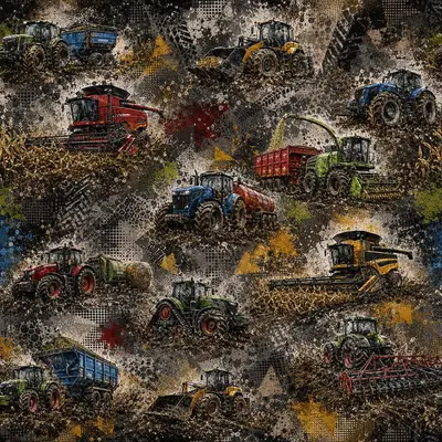 Farm Machines Grunge
