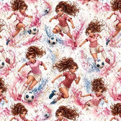 Football Girl Pink