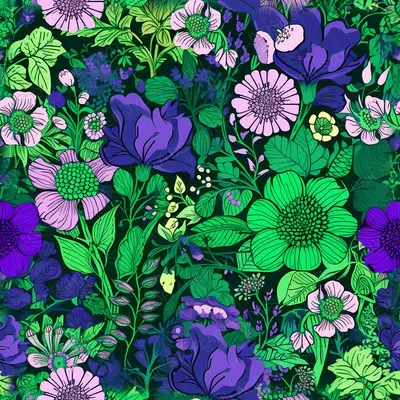 Garden of Green and Purple