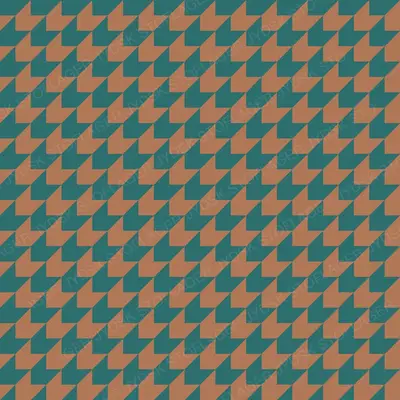Houndstooth Clay on Teal