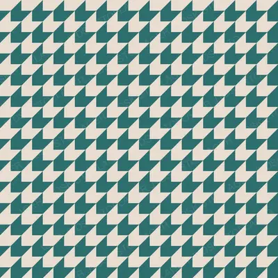 Houndstooth Oat on Teal