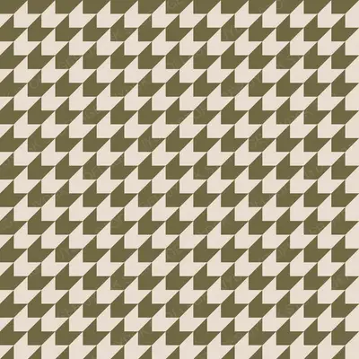 Houndstooth Olive on Oat