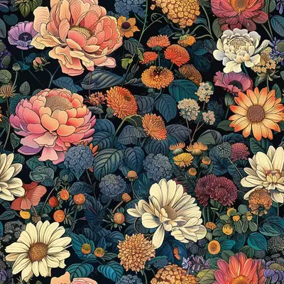 Flowers Intricate Orname 3