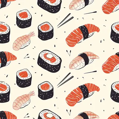 Sushi Pattern a 2