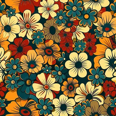 Seamles Pattern of Retro F
