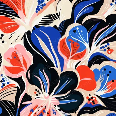 Ipilex a Colorful Floral Design is Used with Floral