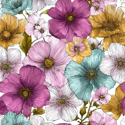 Onthepathahead 65314 a Vintage Flowers in P