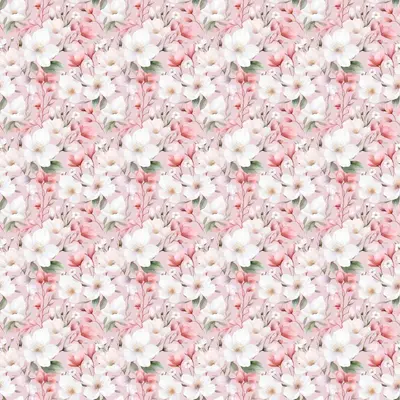 Pink Florals Digital Paper 15