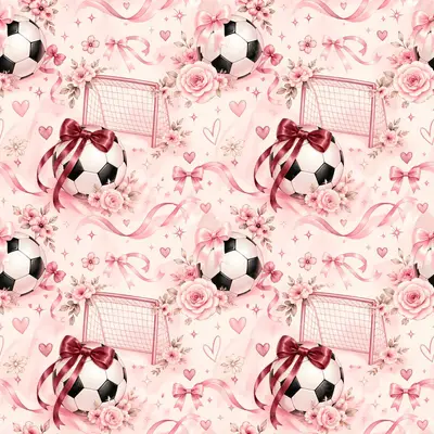 Pink Football Bows