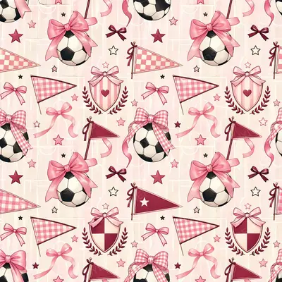 Pink Football Pennants