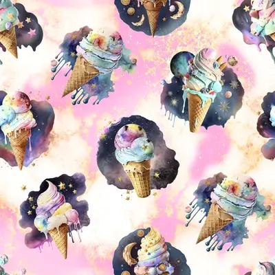 Pink Ice Cream Design