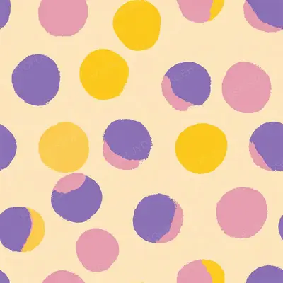 Playful Oversized Polka Dots with Soft Hand-Cut Edg