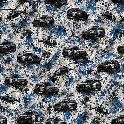 Police Cars Grunge