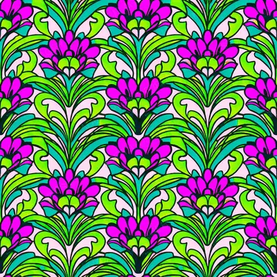 Psychadelic Flowers Pattern Boost 1