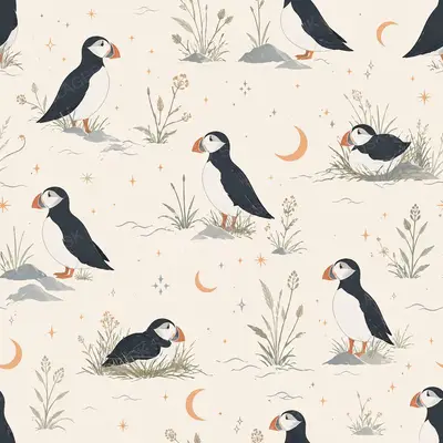 Puffins and Moons