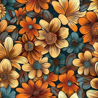 Retro Flower 18