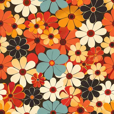 Retro Flower 8