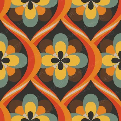 Retro Tiles Orange