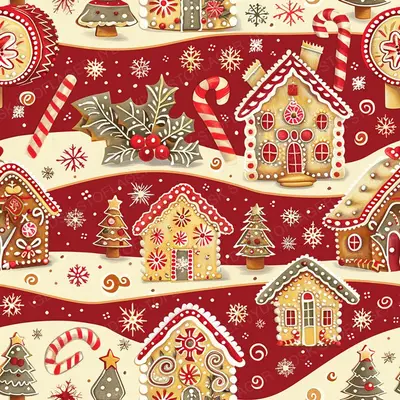 Scandinavian Christmas Cookies Arranged in a Festiv