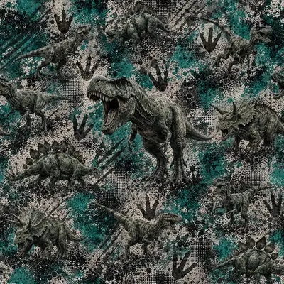 T-Rex Grunge Teal