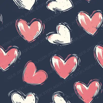 Tc Midjourney4 Heart Print Patternwithin 2 Colors --Tile