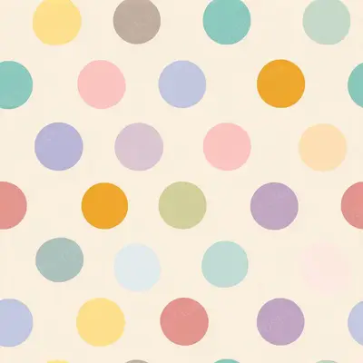 U3771639997 Pastel Wallpaper with Polka Dots Seamless