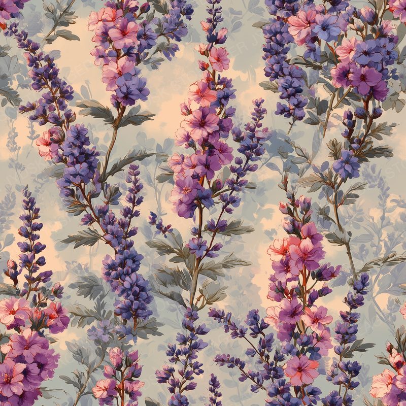 Pink and Purple Heather Bloom