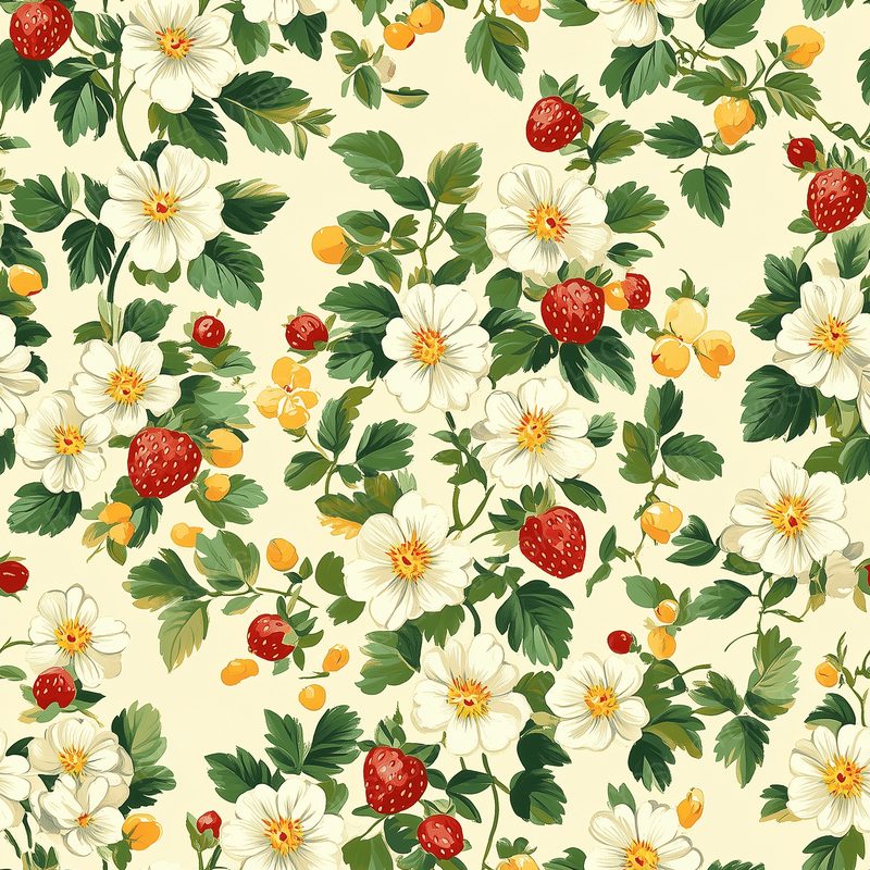 Small White Strawberry Blosso