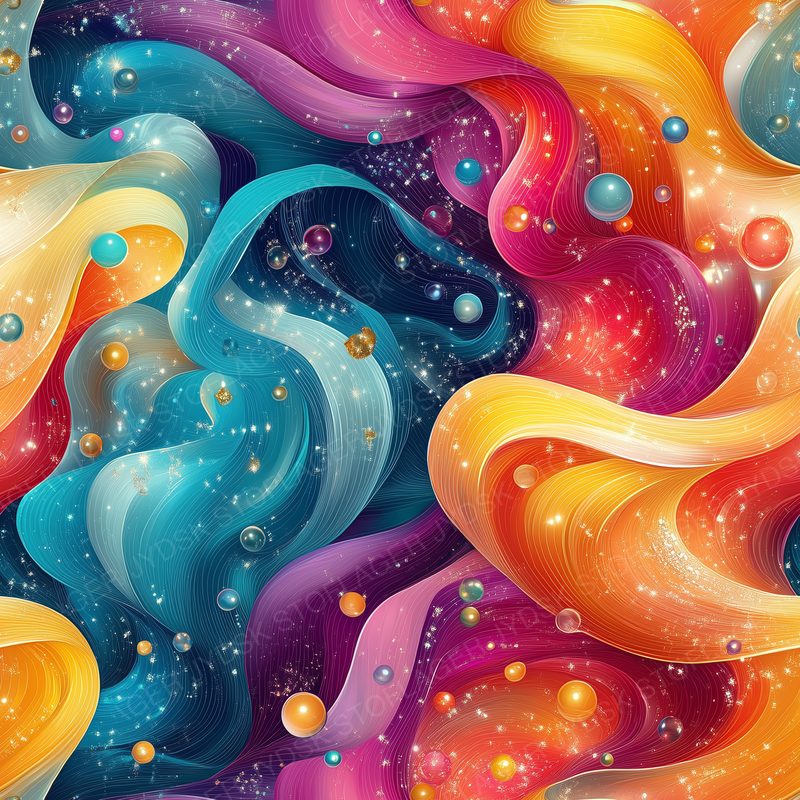 Colorful Pattern Featuring Swirling