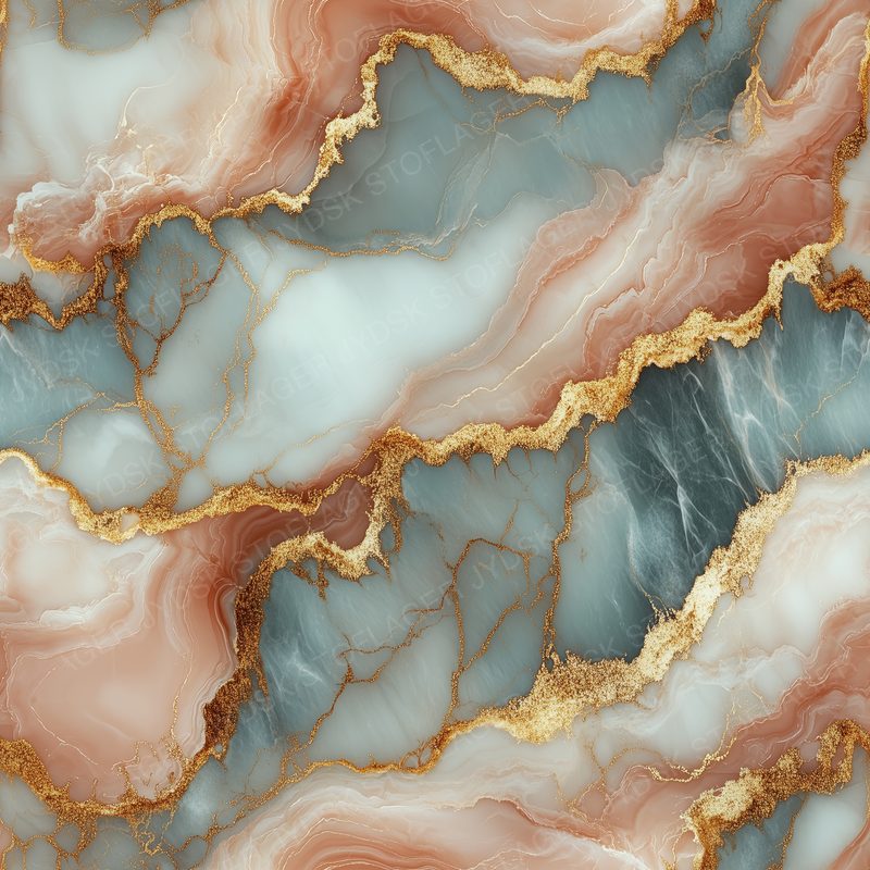 Beautiful Marble Pattern with Pastel Pink with an E